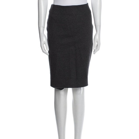 Nwot Fendi Soft Wool Blend Straight Pencil Skirt